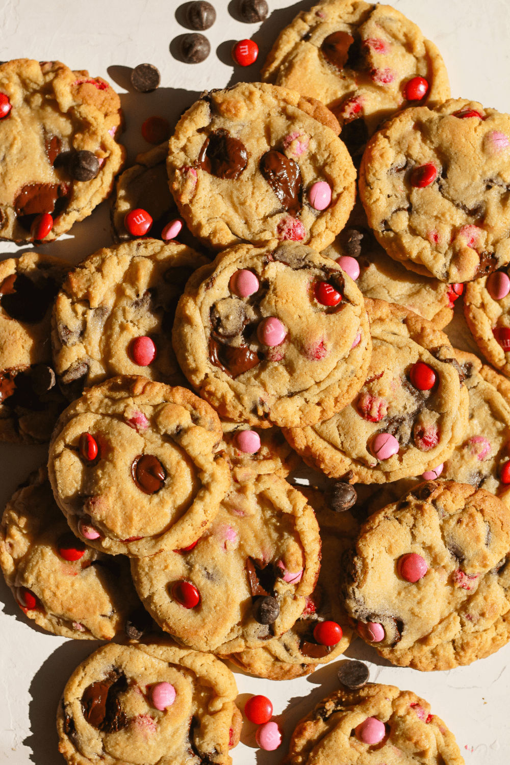 Valentine’s Chocolate Chunk M&M Cookies