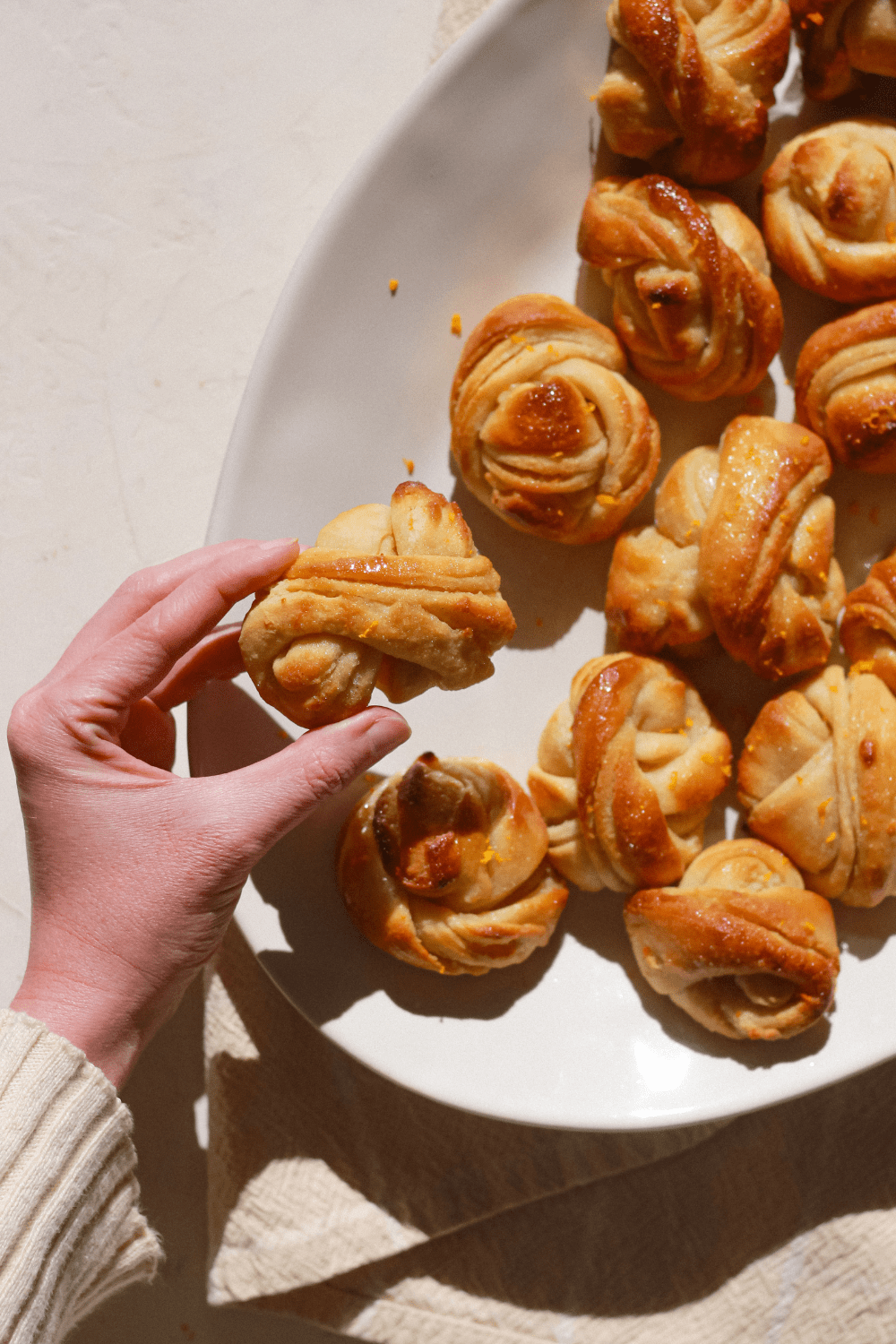 Glazed Citrus Almond Buns