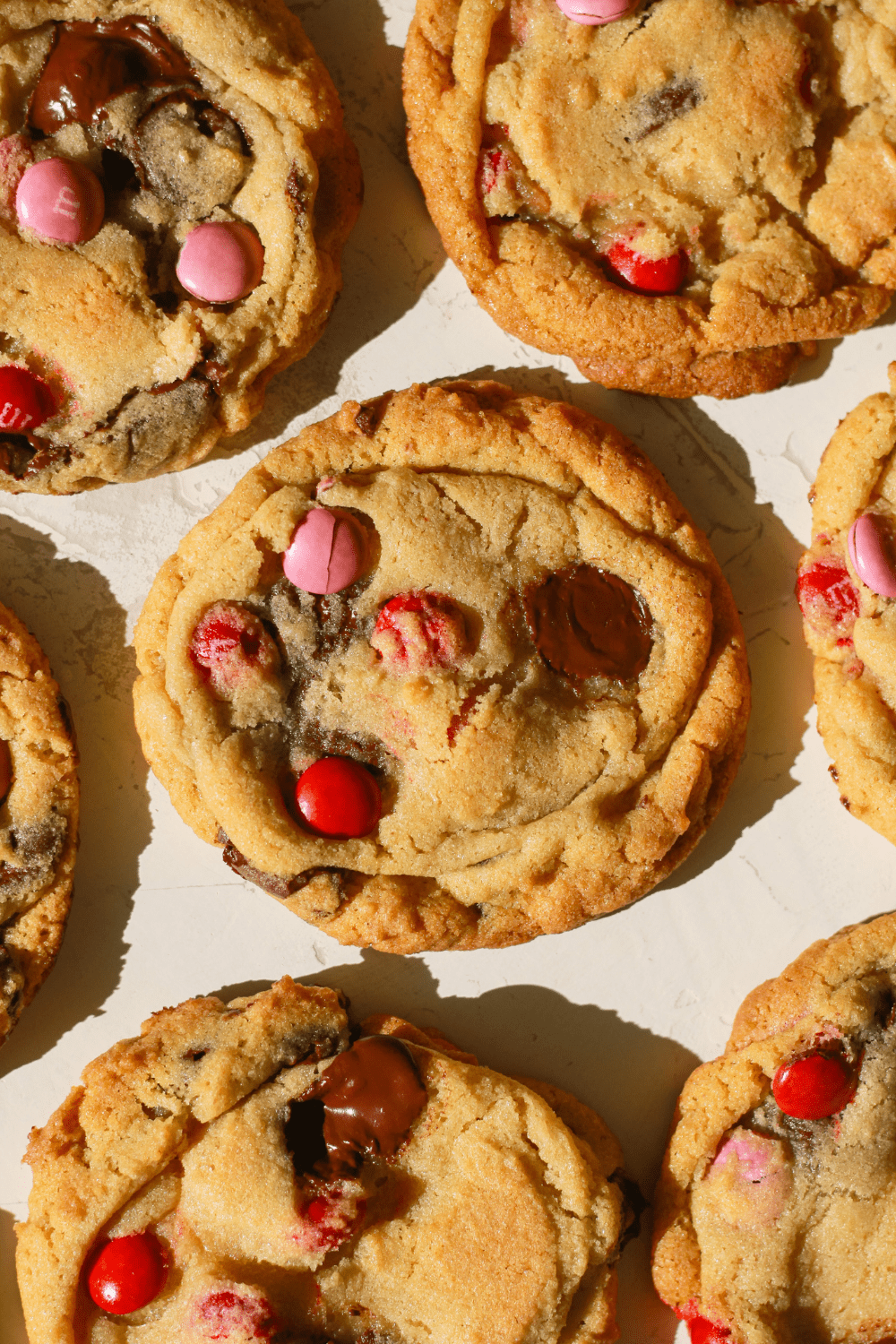Valentine’s Chocolate Chunk M&M Cookies