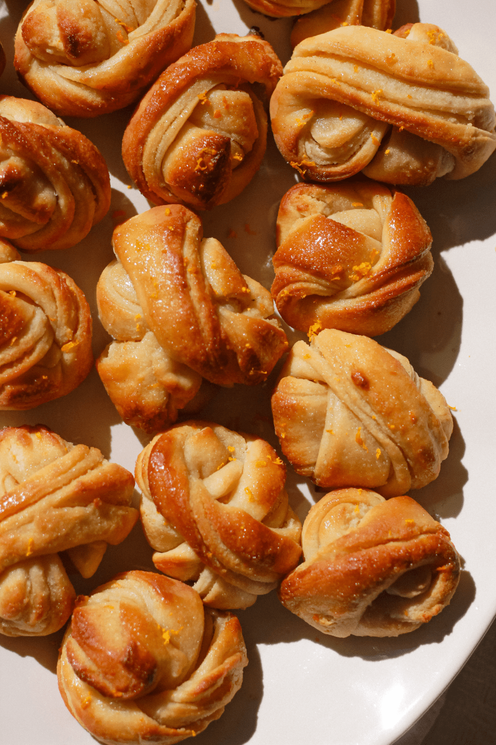 Glazed Citrus Almond Buns