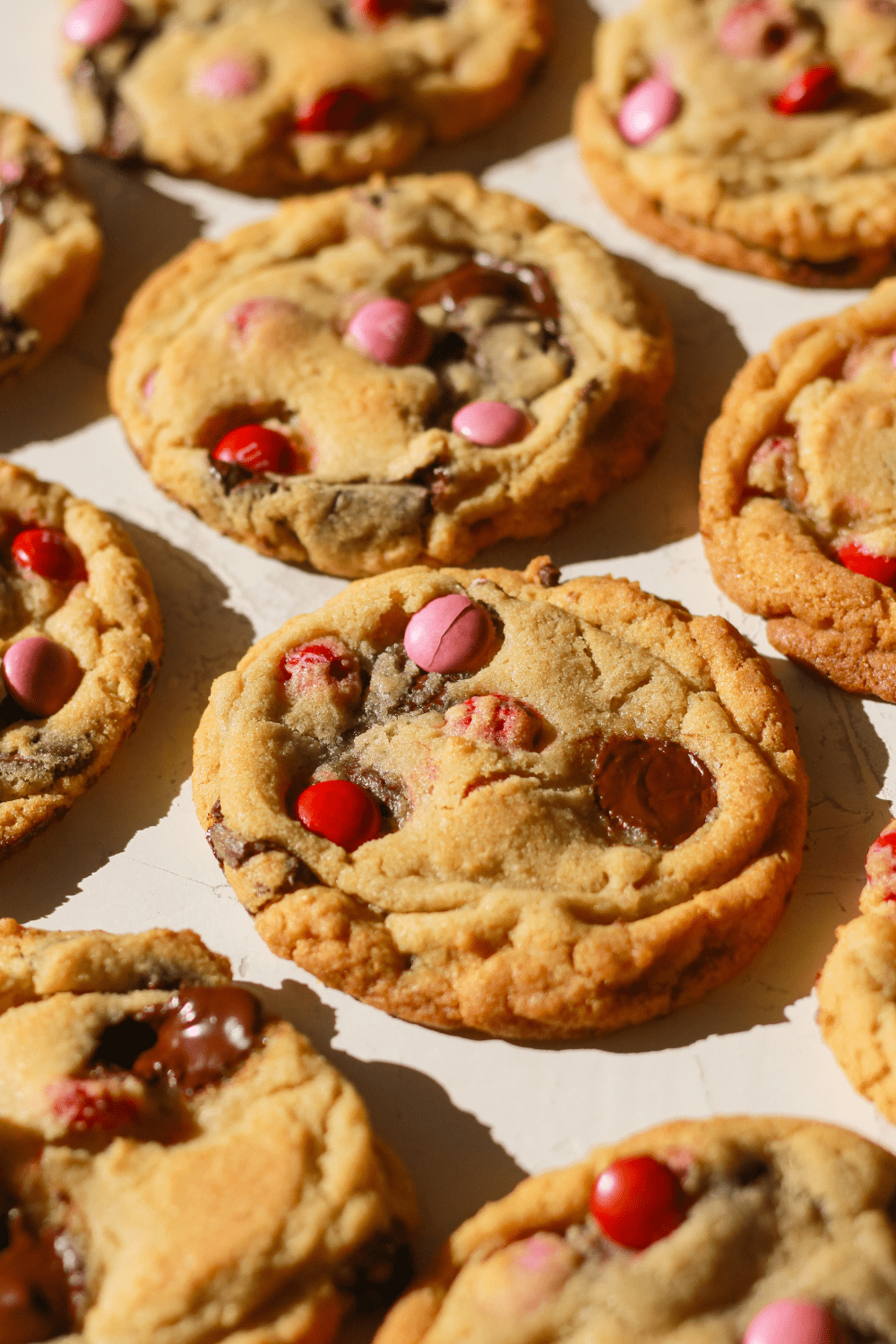 Valentine’s Chocolate Chunk M&M Cookies