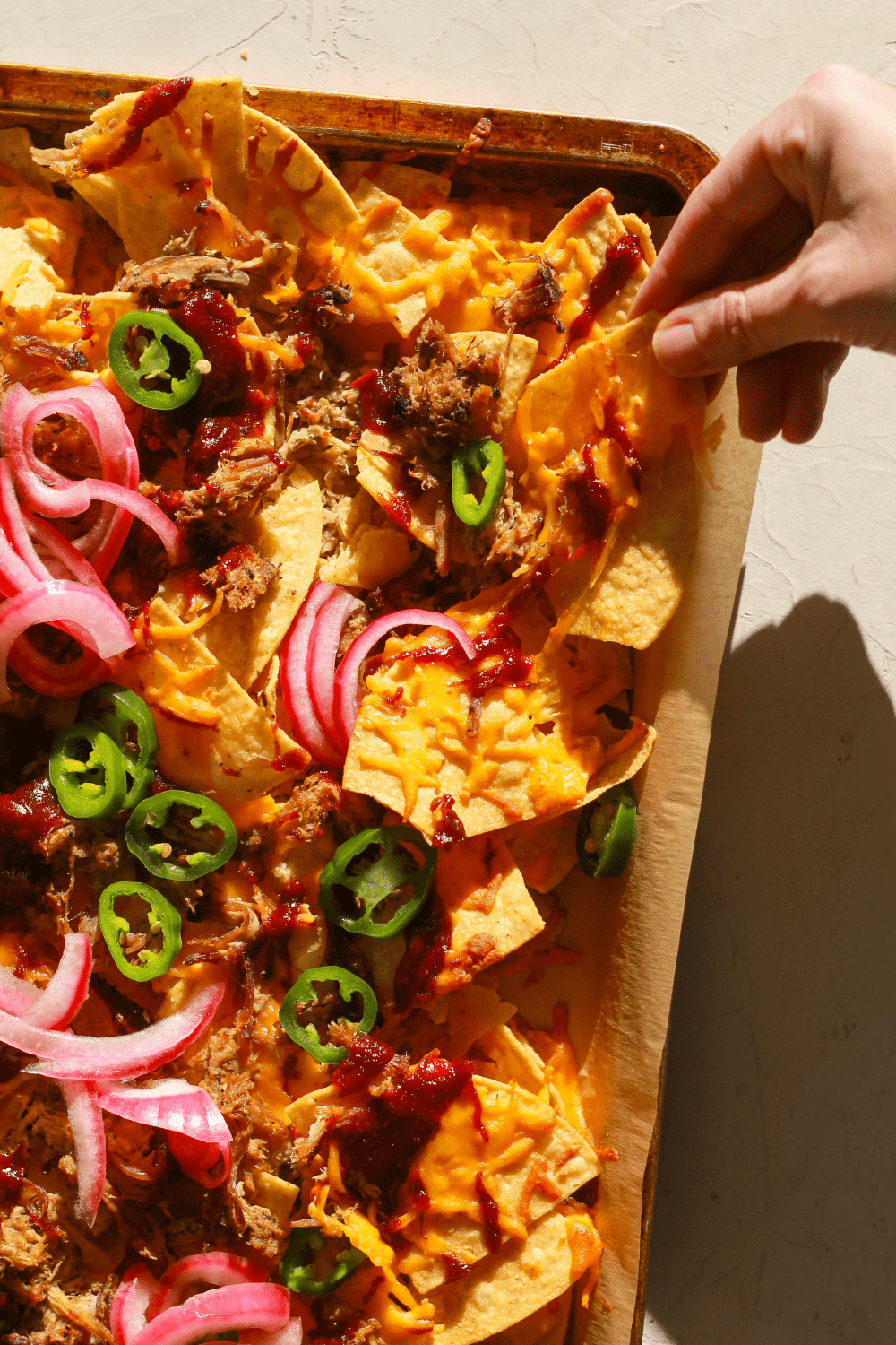 Game Day BBQ Sheet Pan Nachos	
