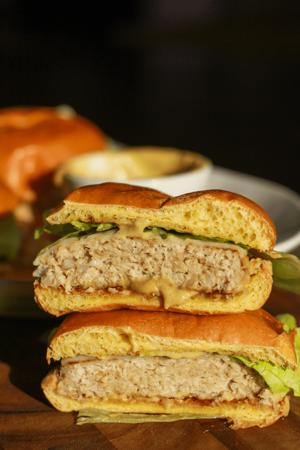 chicken caesar salad burgers