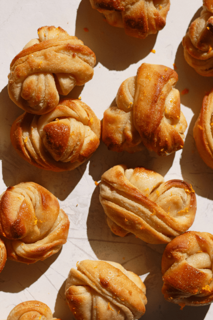 Glazed Citrus Almond Buns