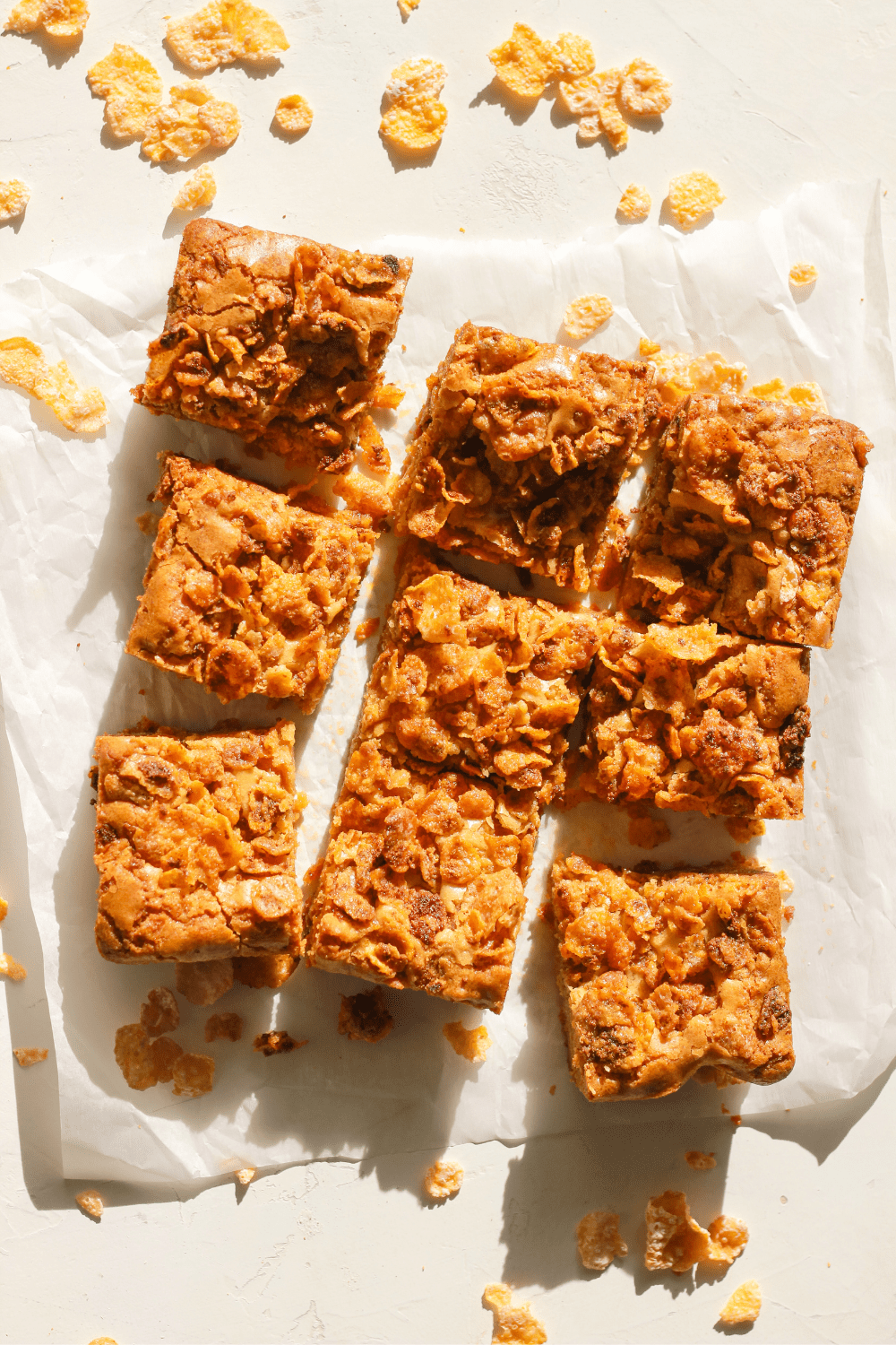 butterscotch cornflake blondie