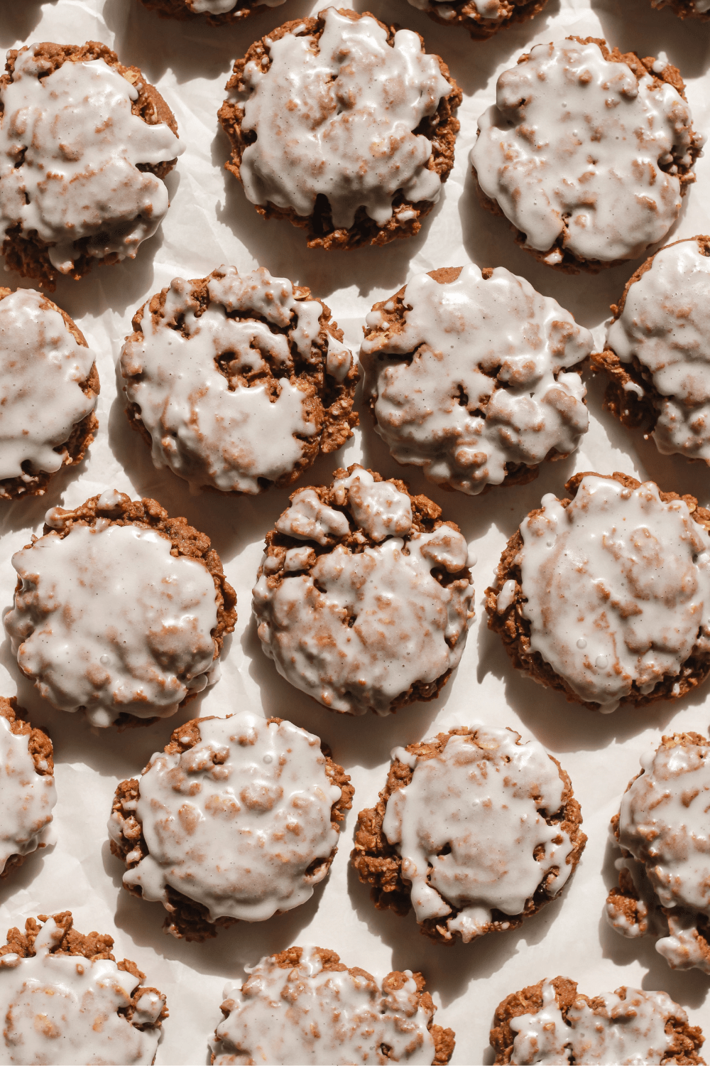 glazed chocolate oatmeal cookies