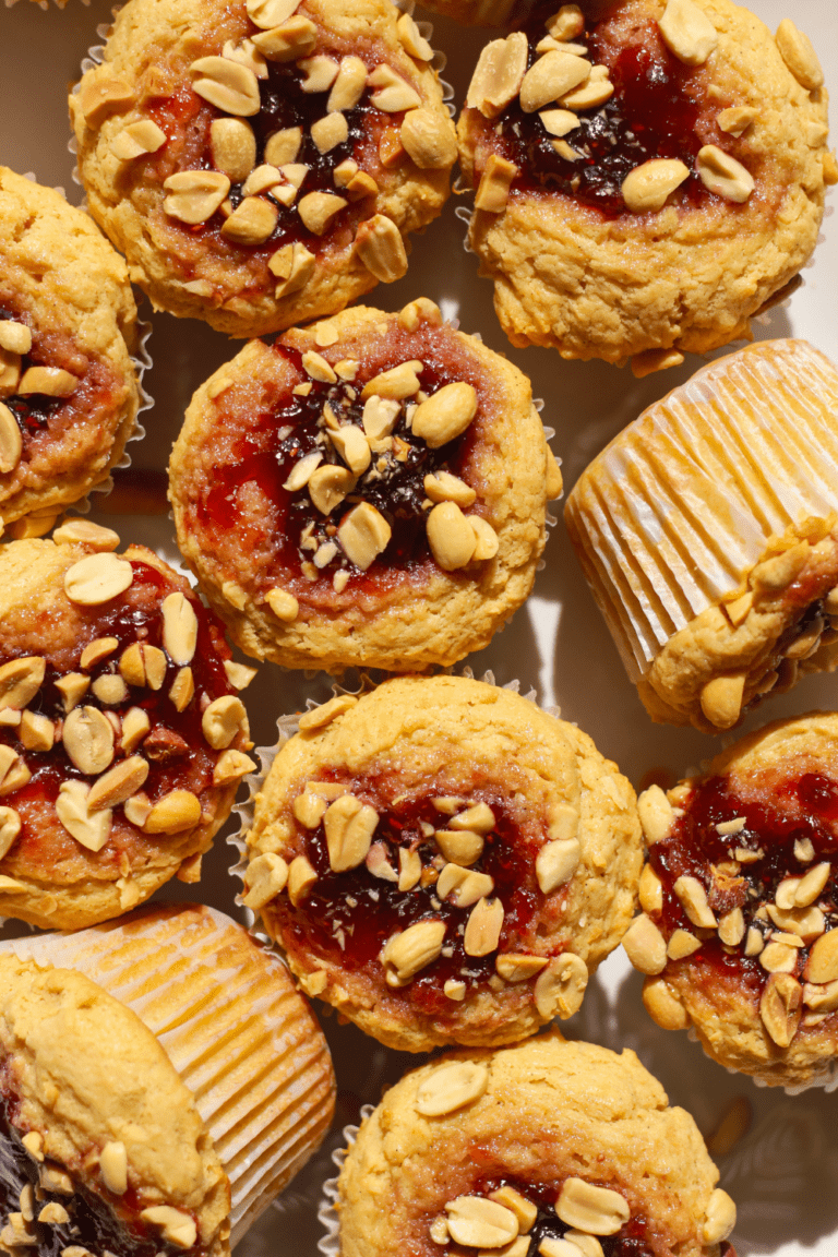 peanut butter and jelly muffins