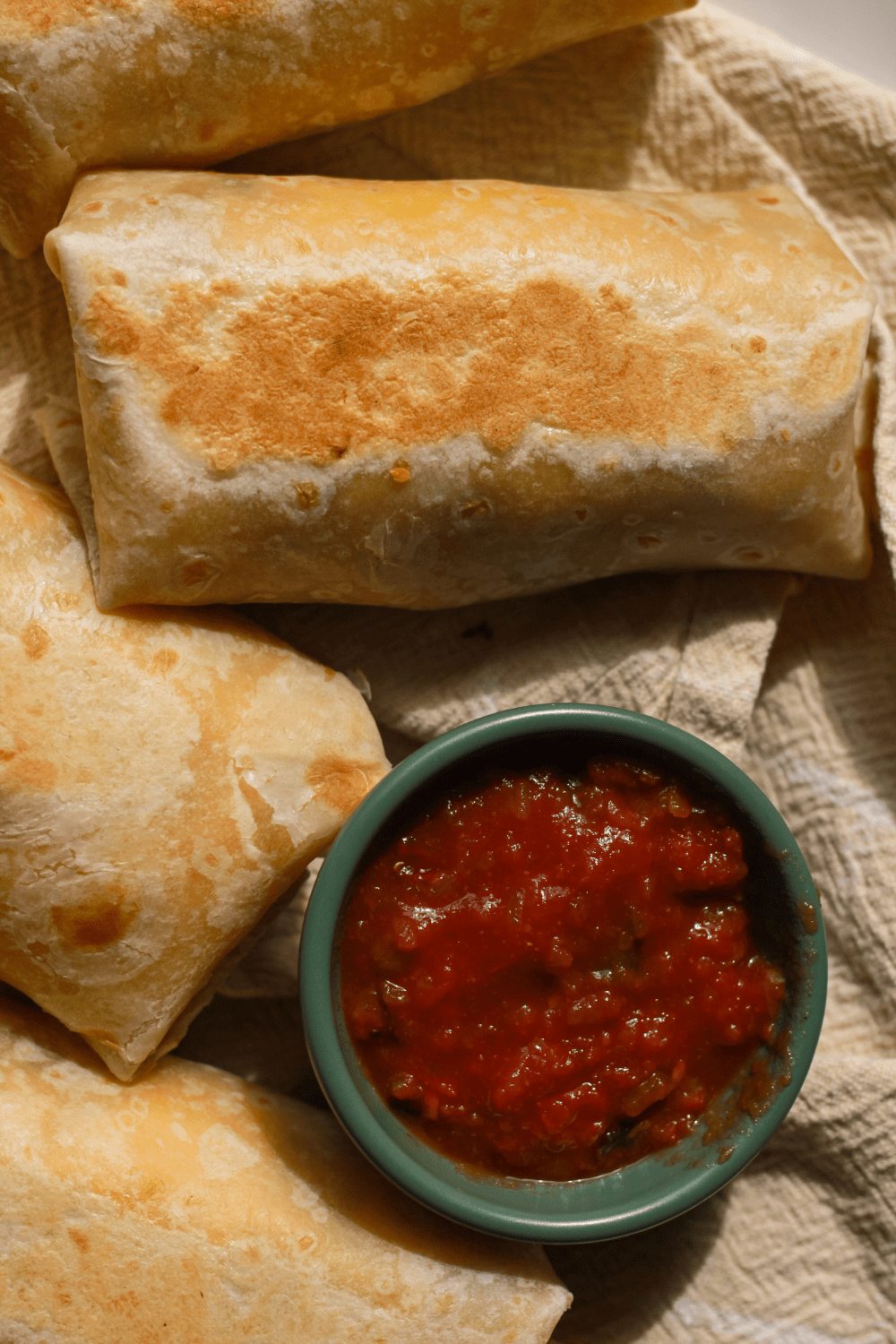 loaded breakfast burritos