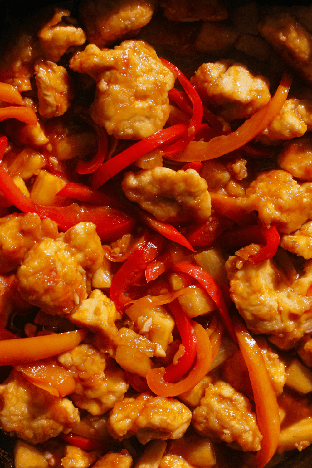 one-pan sweet and sour chicken