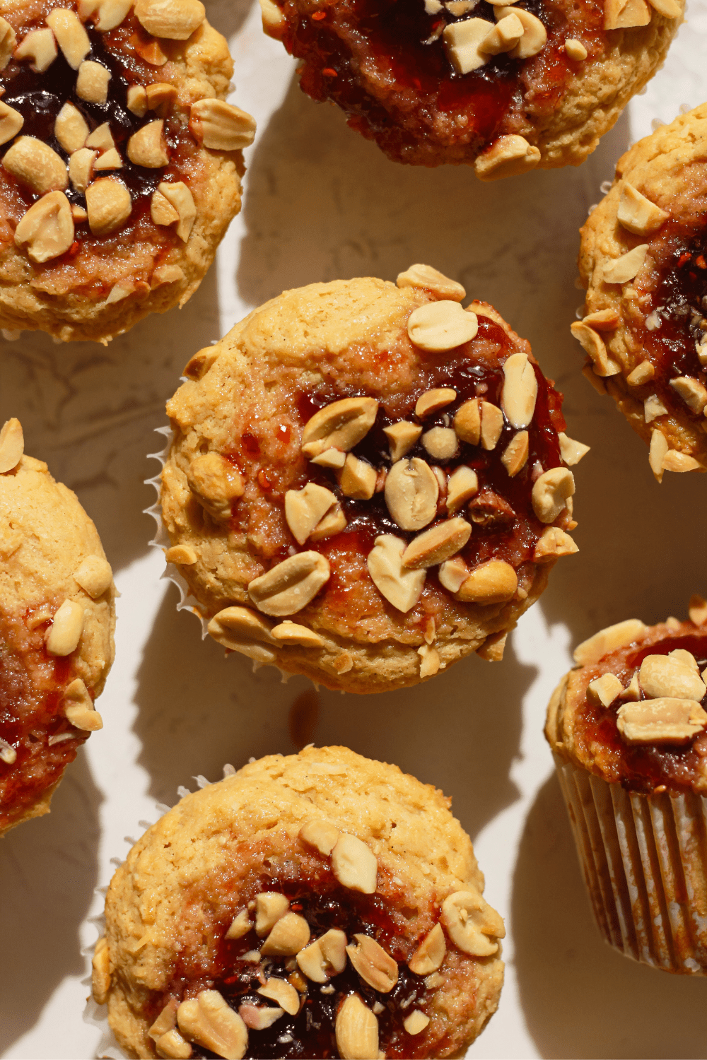 peanut butter and jelly muffins