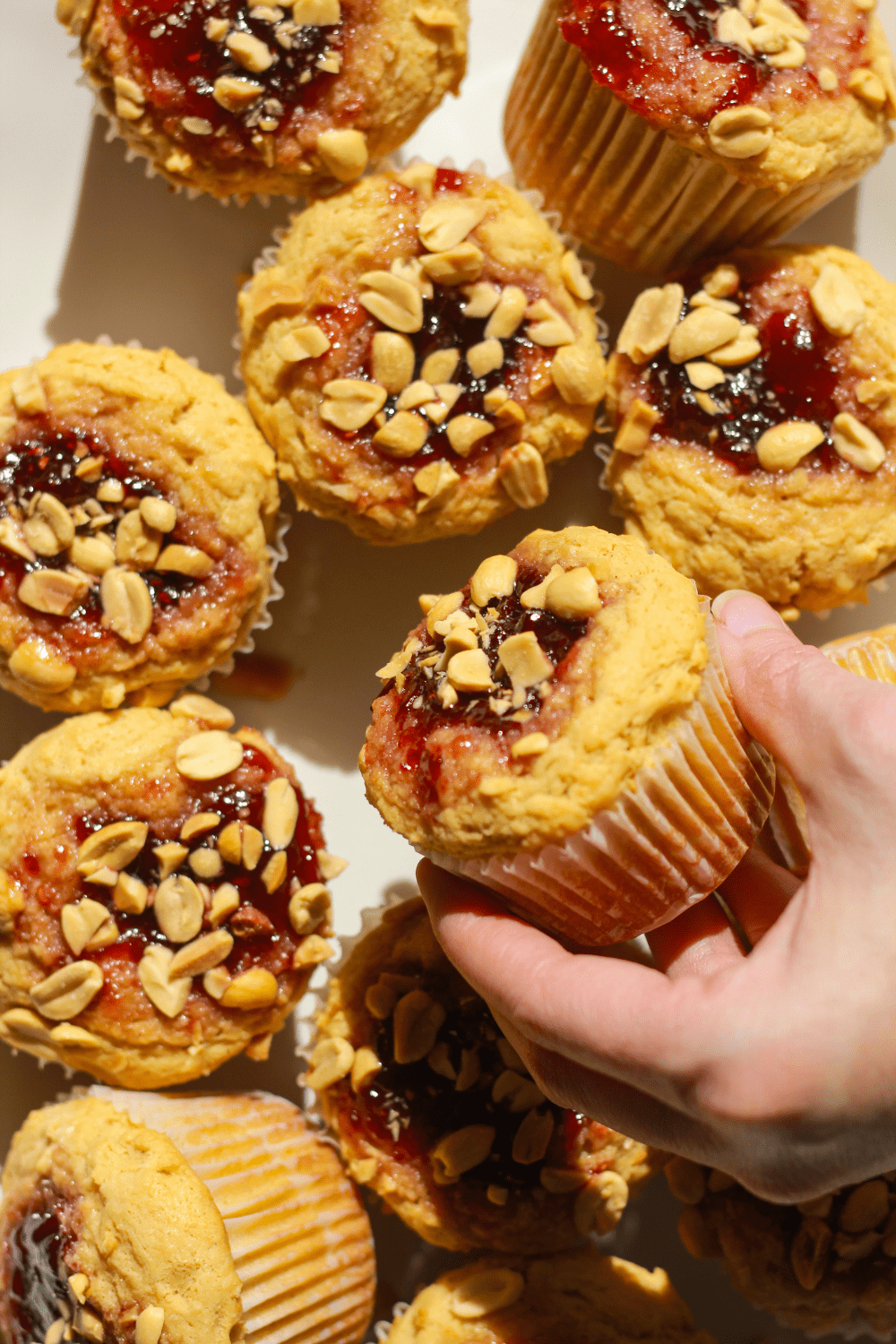 peanut butter and jelly muffins