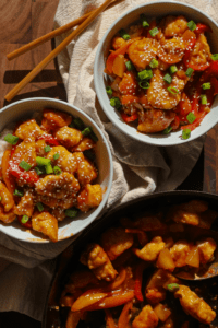 one-pan sweet and sour chicken