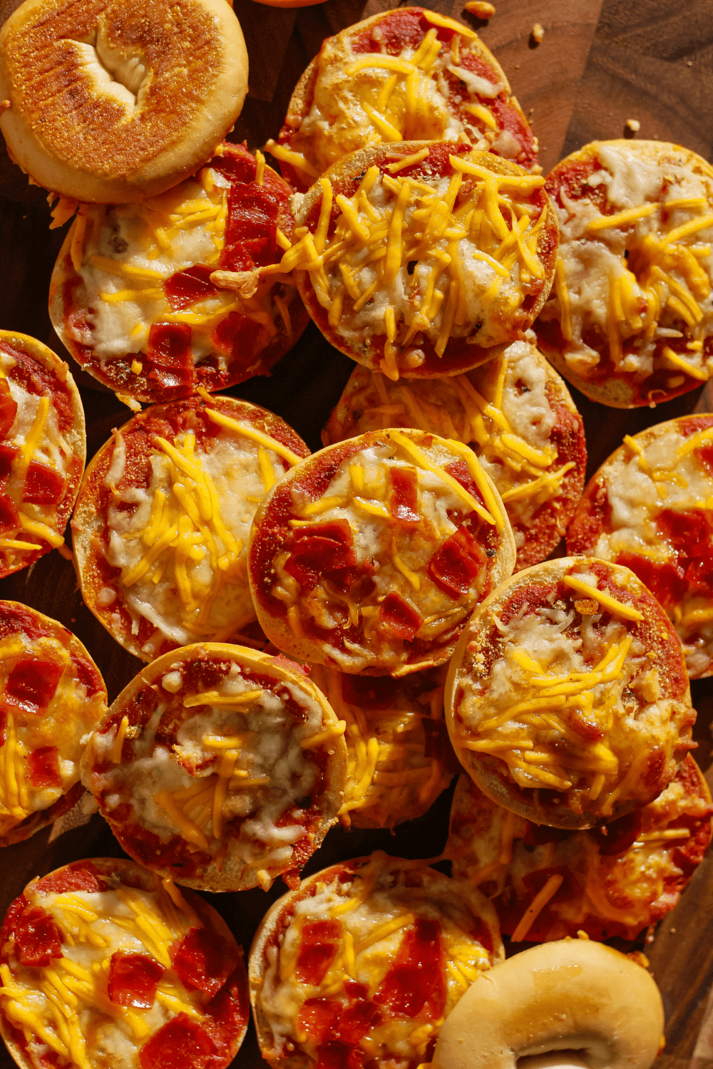 homemade bagel bites