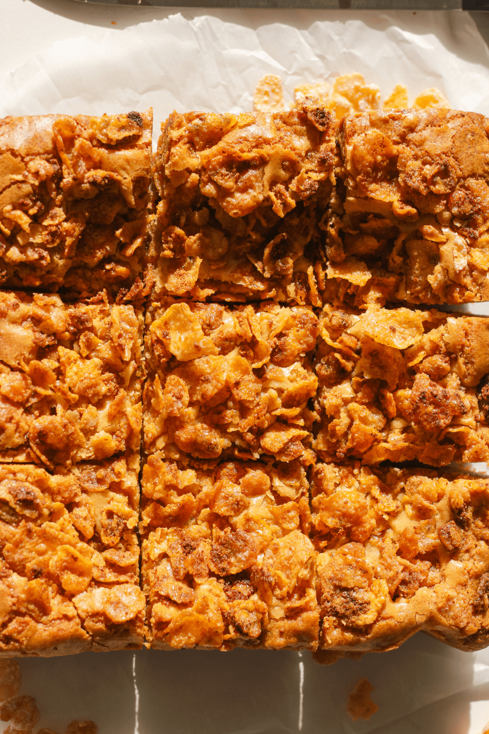 butterscotch cornflake blondie