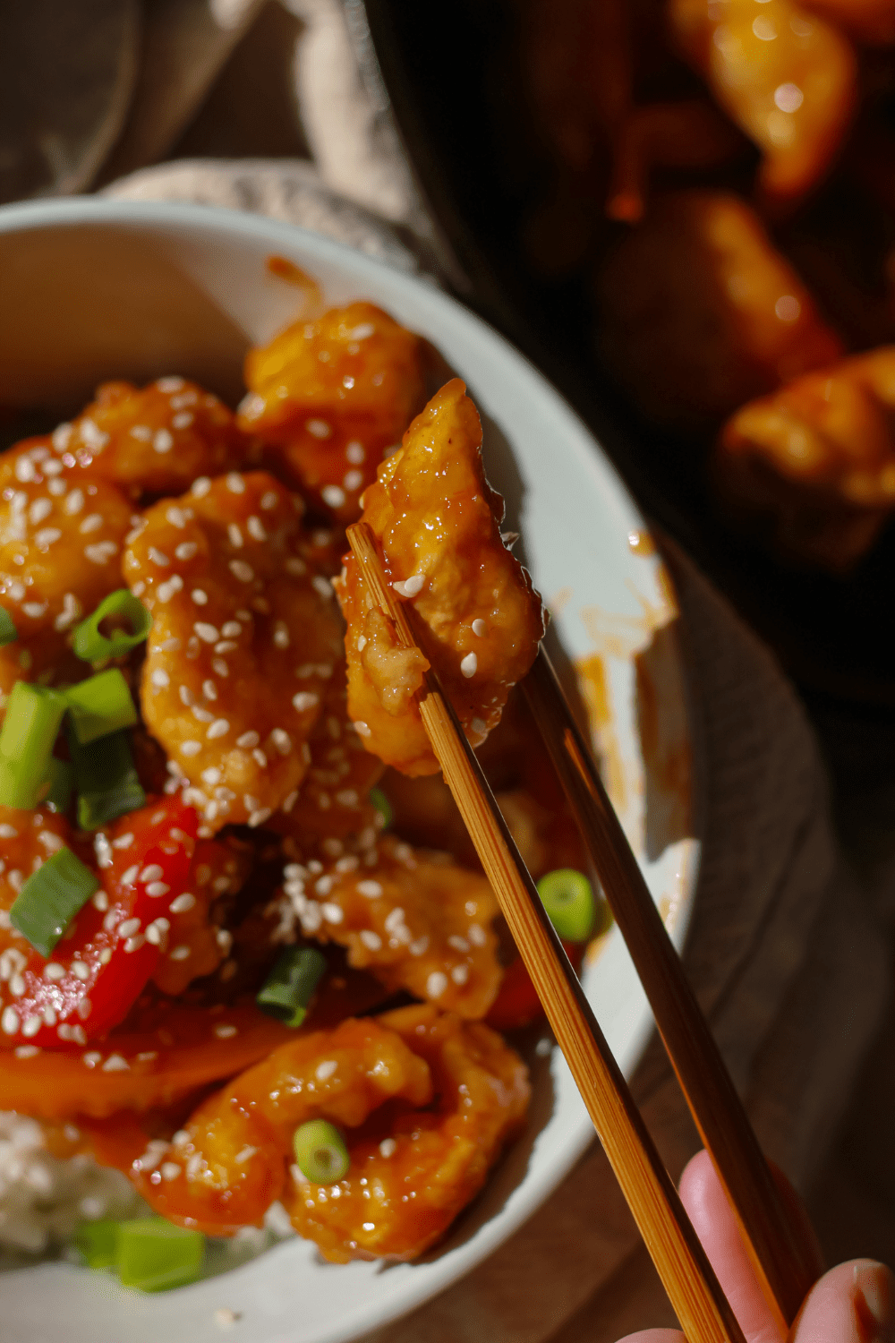 one-pan sweet and sour chicken