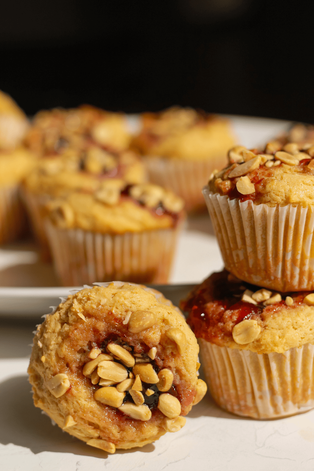 peanut butter and jelly muffins