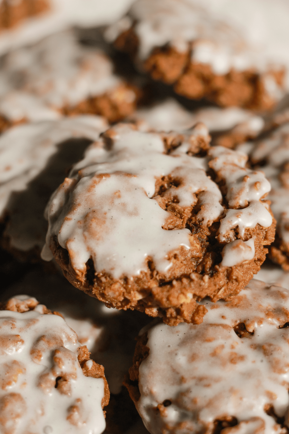 glazed chocolate oatmeal cookies