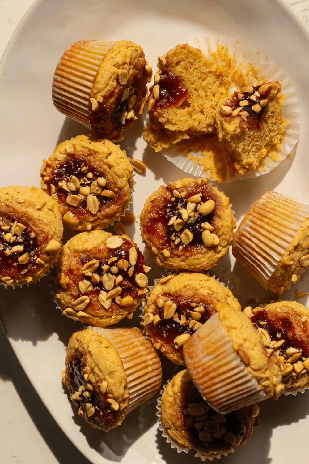 peanut butter and jelly muffins