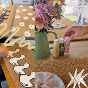 How to Host a Spring Doormat Painting Party