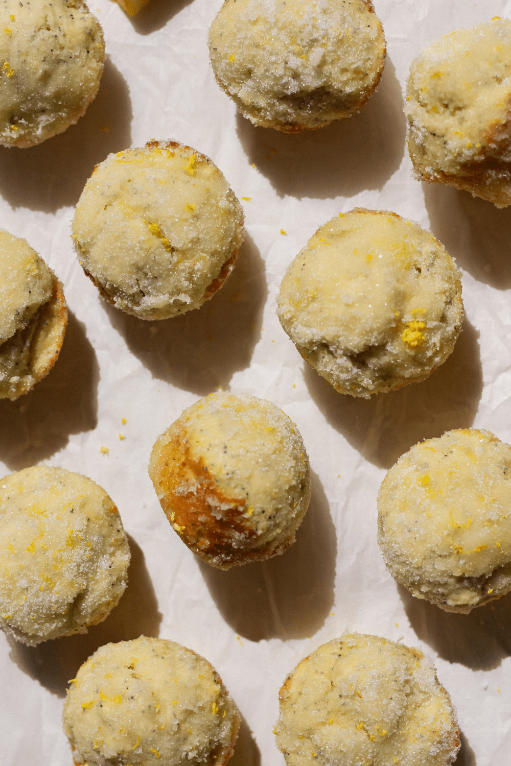 lemon poppy seed dirt bomb muffins