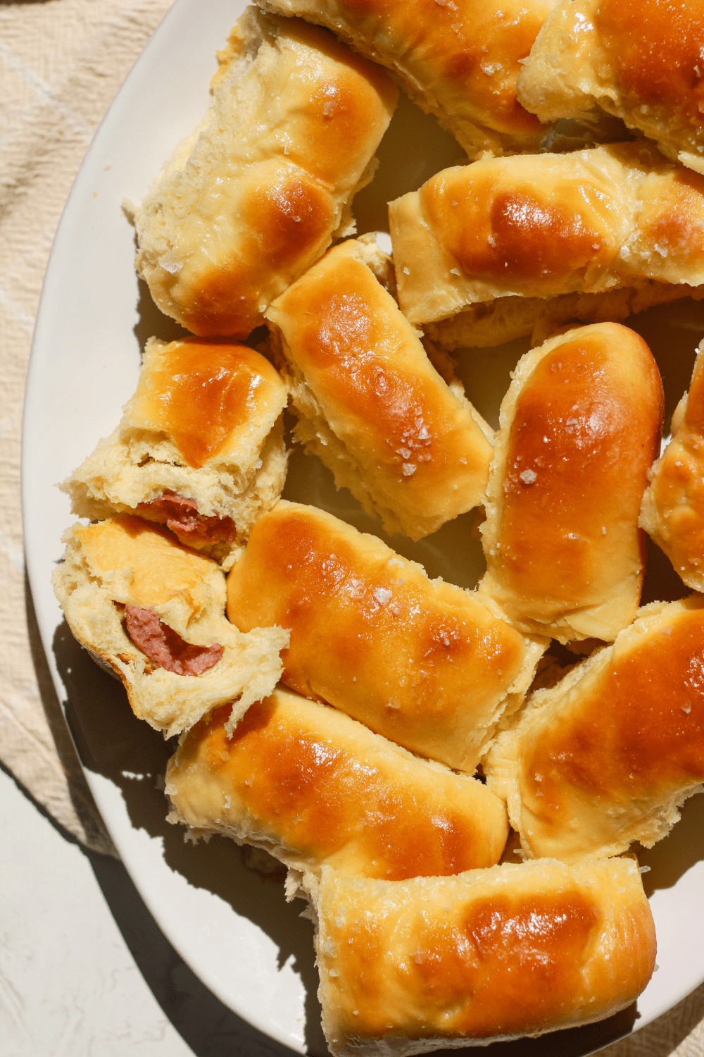 pull apart smoked sausage kolaches