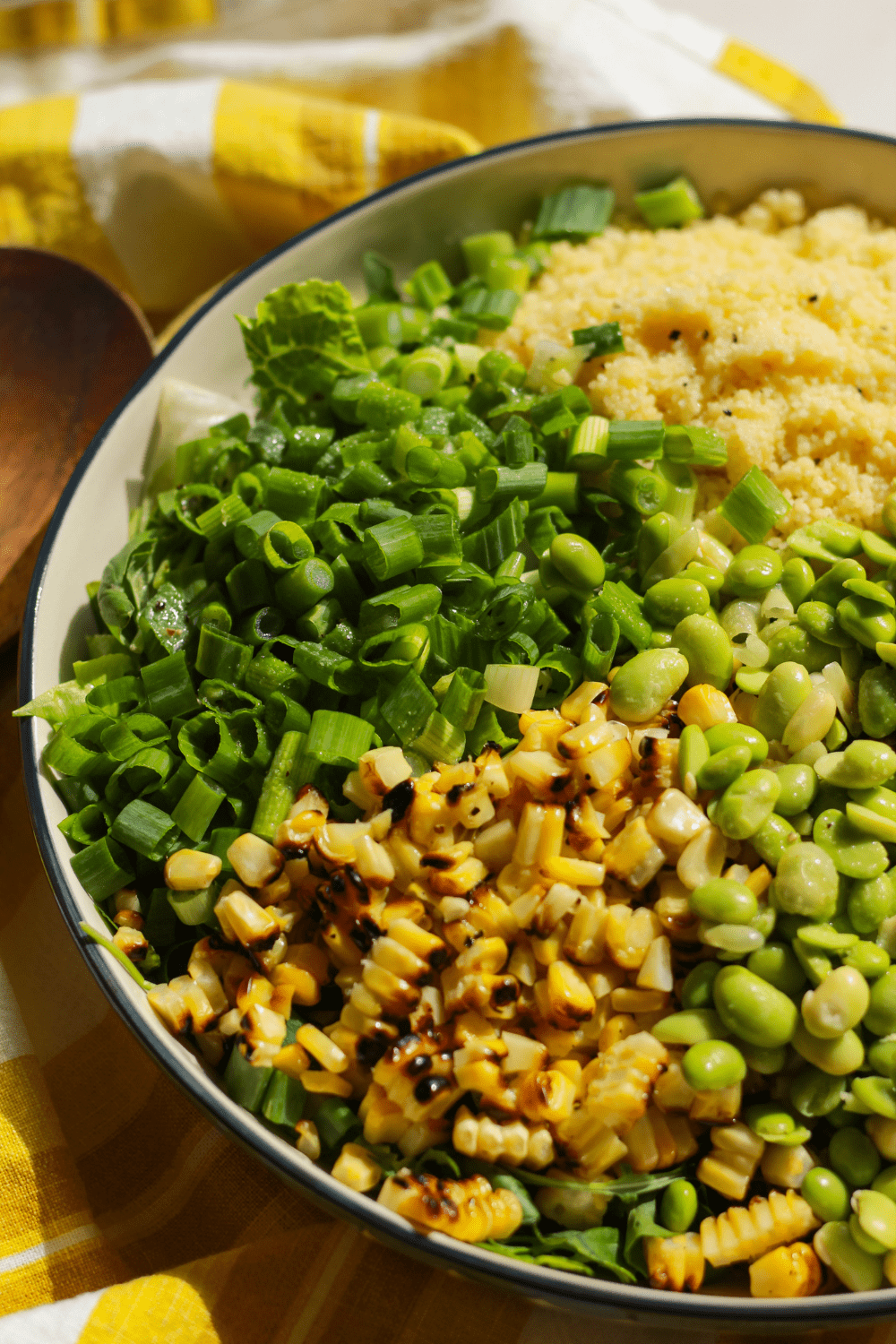 Couscous Corn Salad with Lemon Dijon Vinaigrette