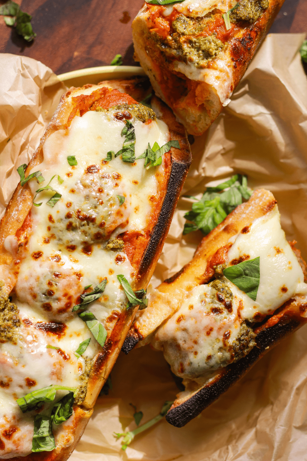 herby italian meatball subs