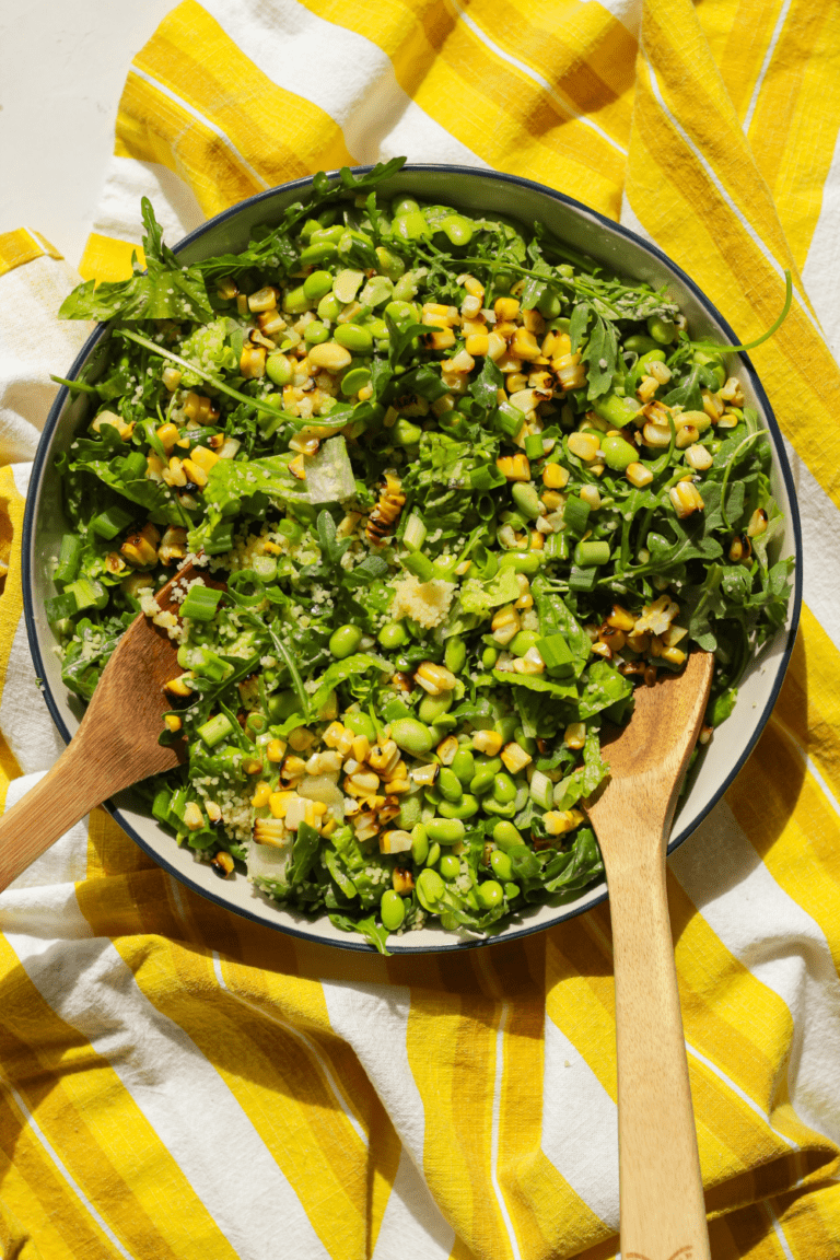 Couscous Corn Salad with Lemon Dijon Vinaigrette