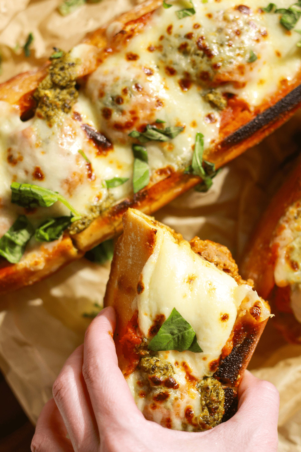 herby italian meatball subs