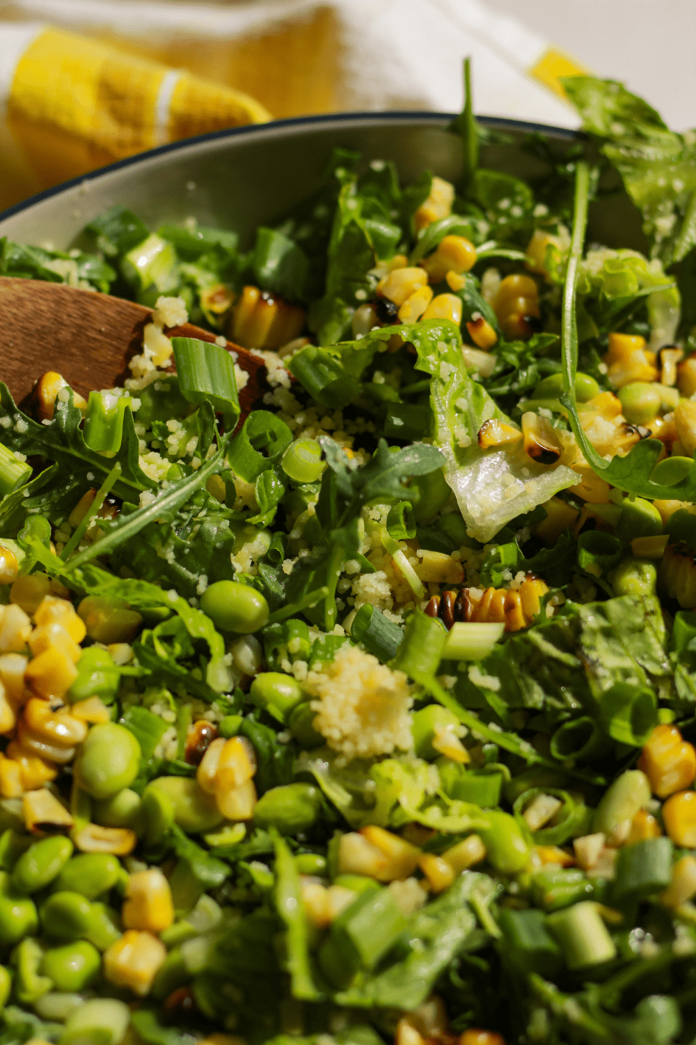 Couscous Corn Salad with Lemon Dijon Vinaigrette