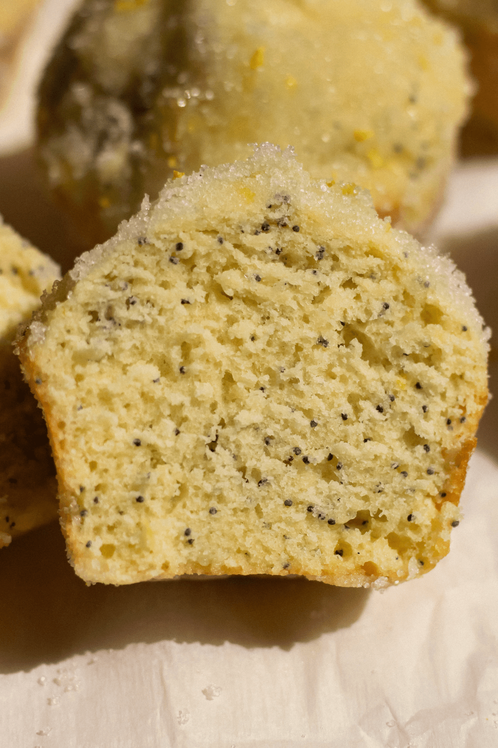 lemon poppy seed dirt bomb muffins