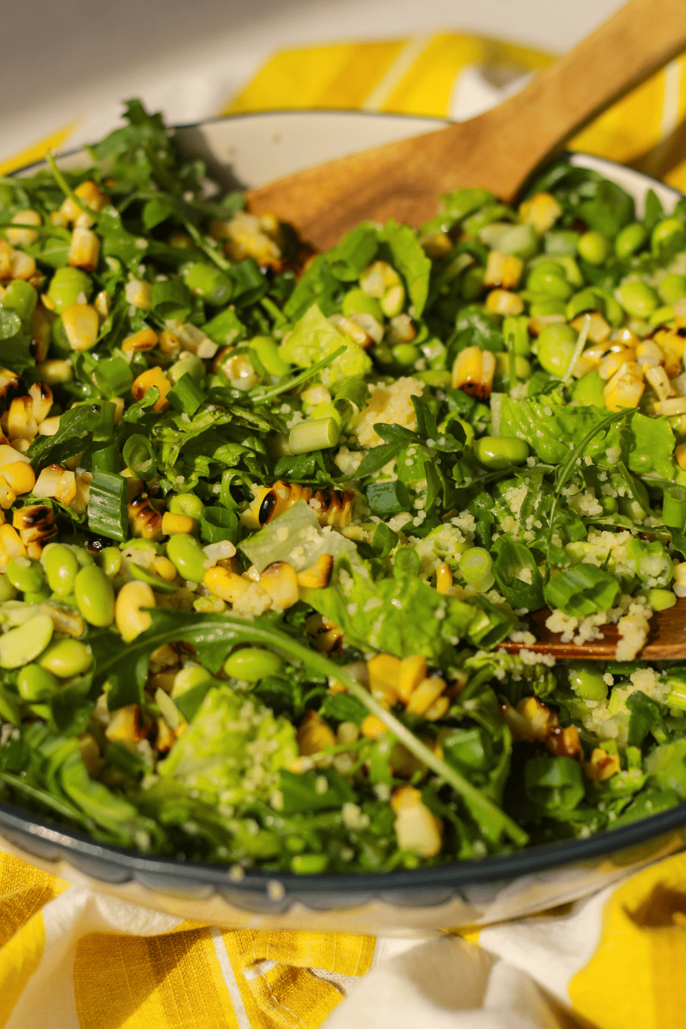 Couscous Corn Salad with Lemon Dijon Vinaigrette