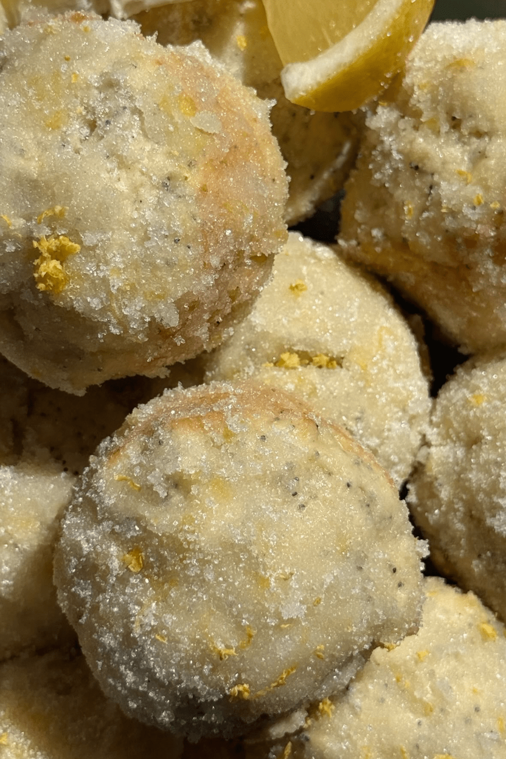 lemon poppy seed dirt bomb muffins