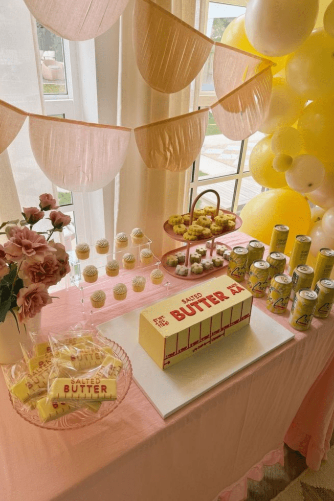 how to host a butter party, butter themed food