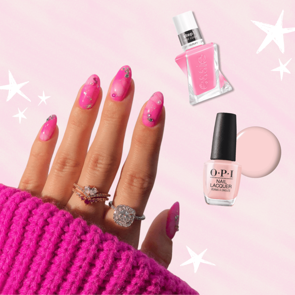 cute pink nail ideas