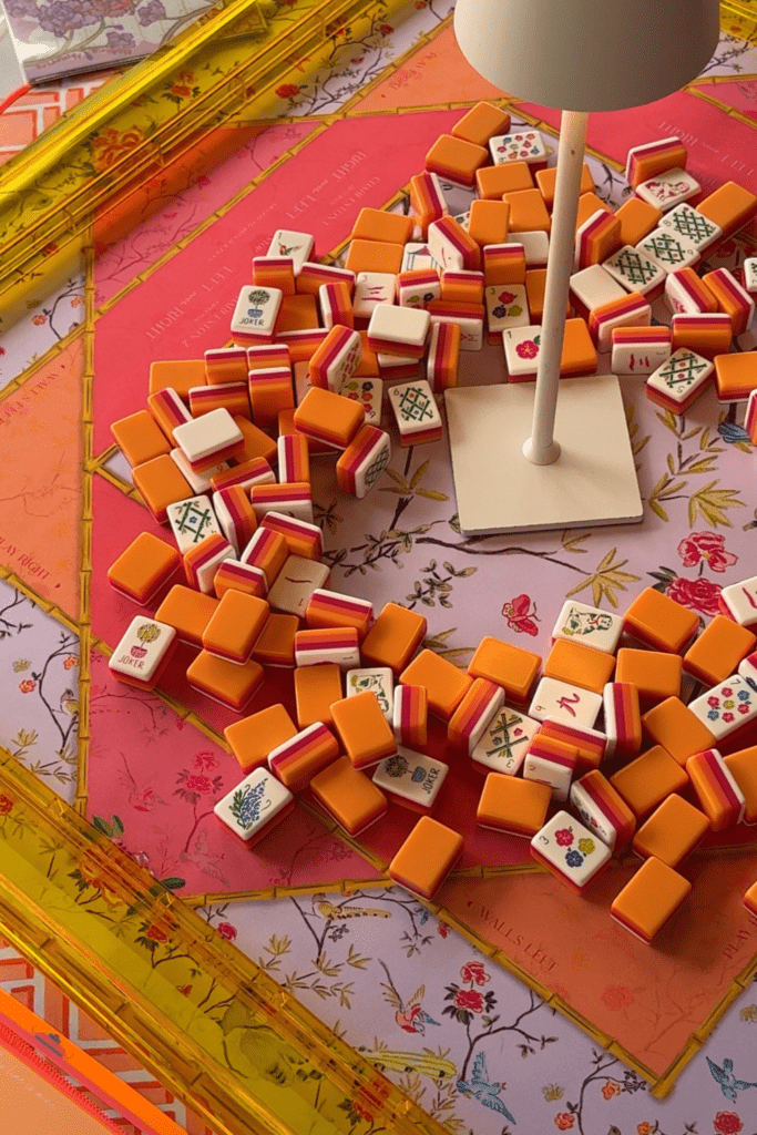 girls game night, mahjong