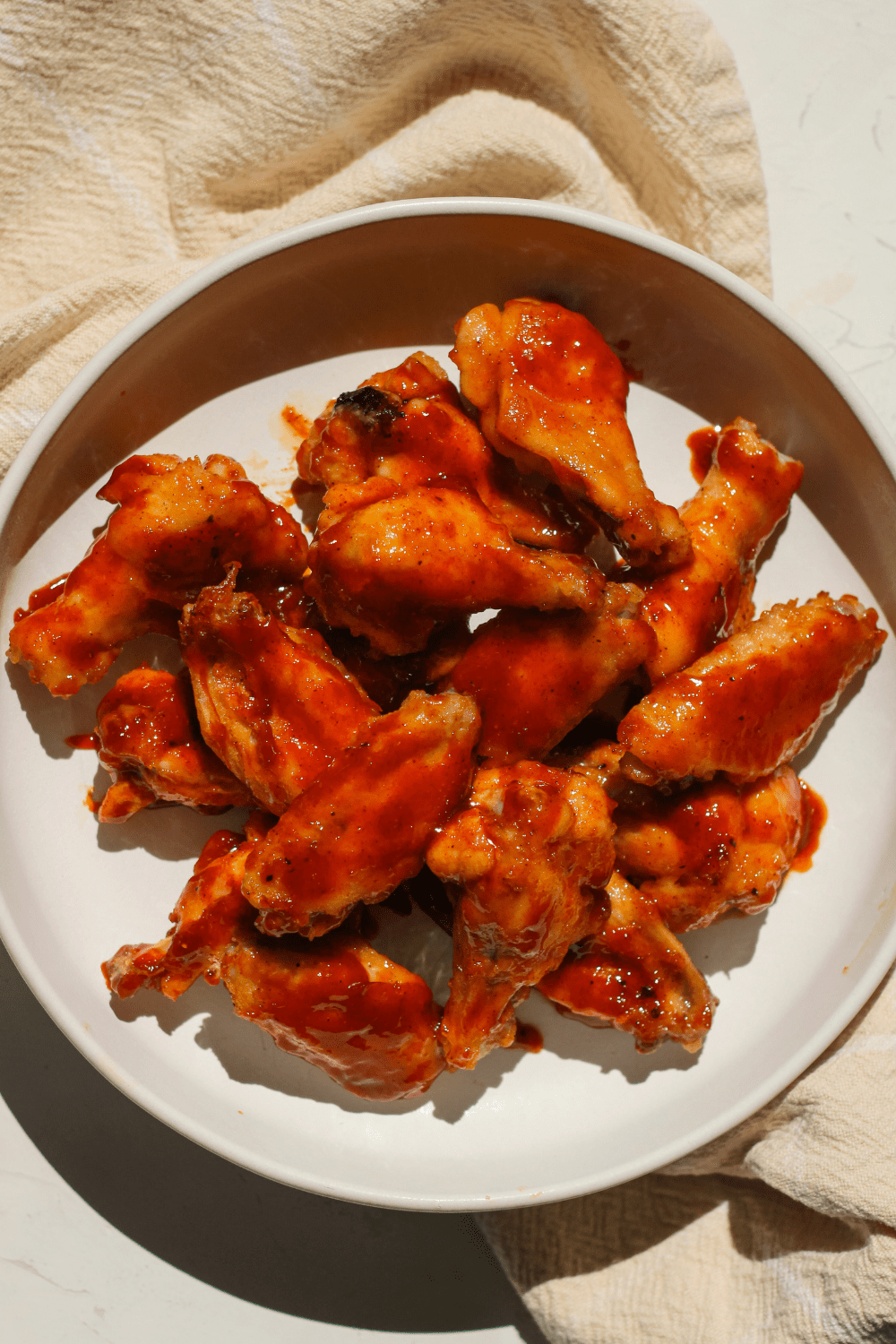 baked hot honey chicken wings