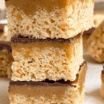 no-bake twix rice krispies treats