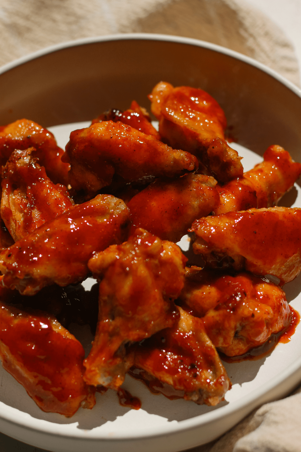 baked hot honey chicken wings