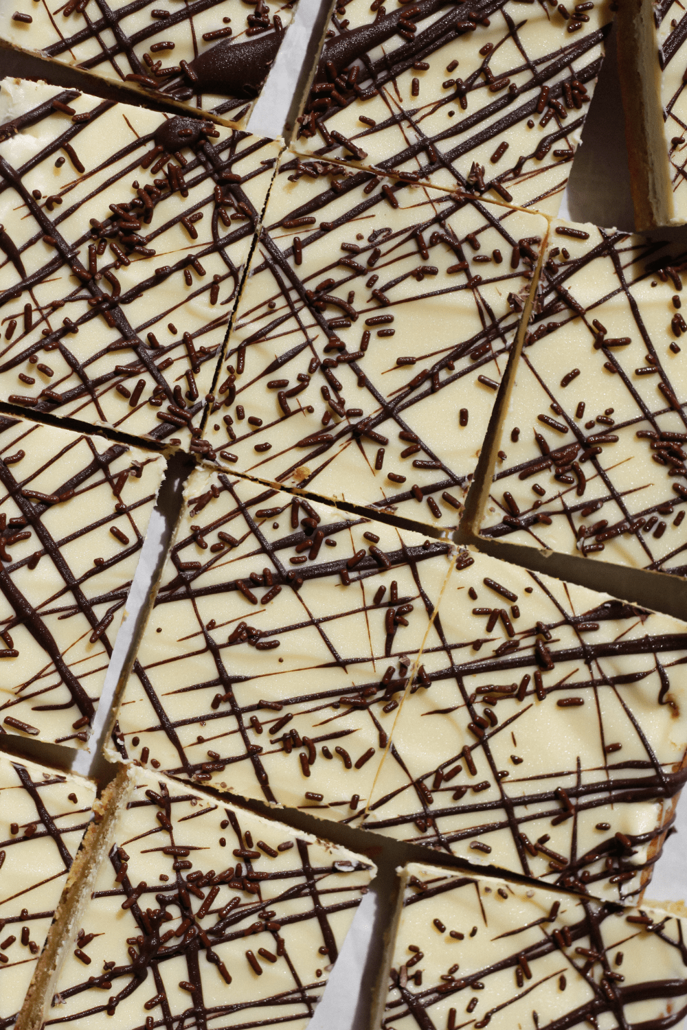 zebra cake blondie bars