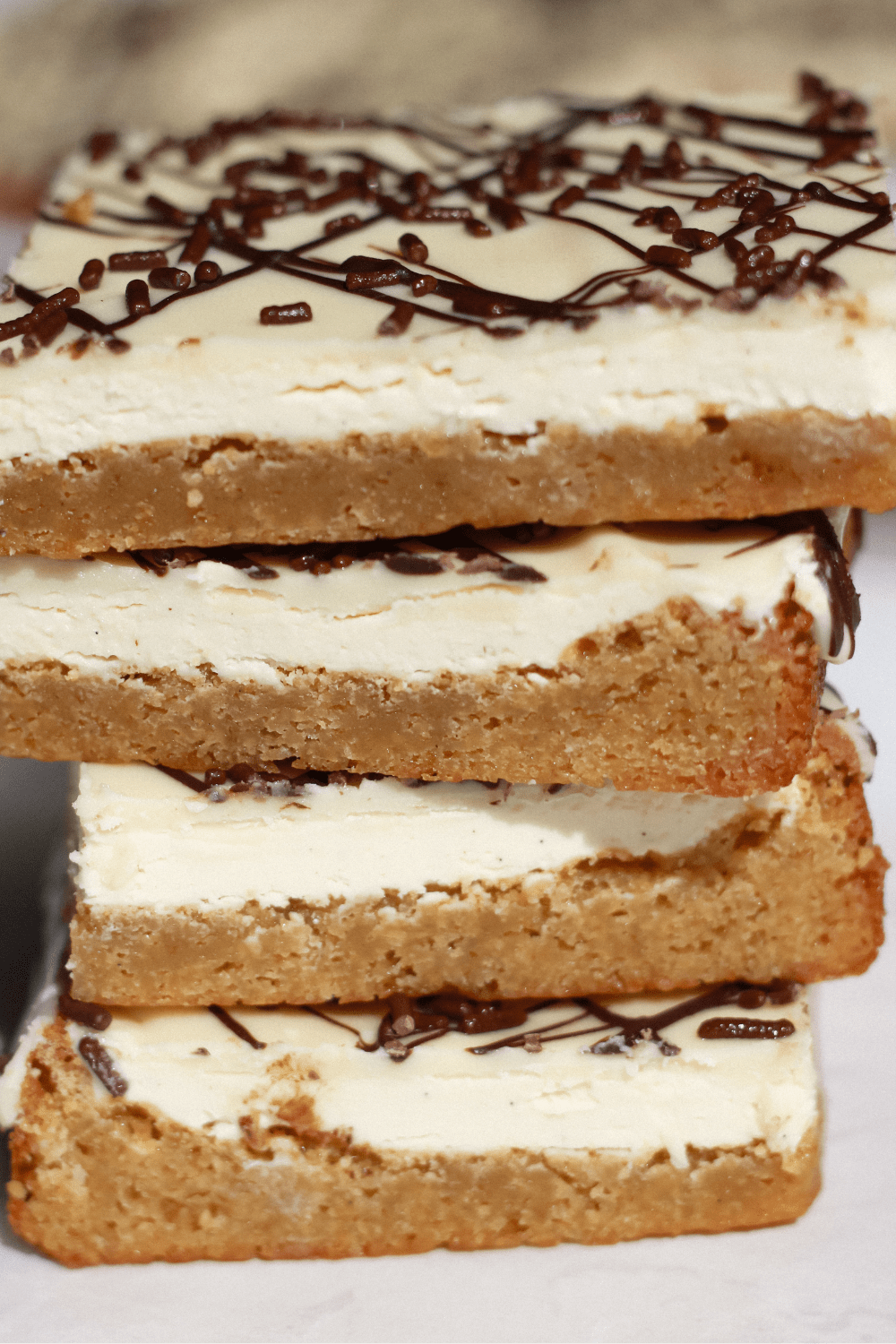 zebra cake blondie bars