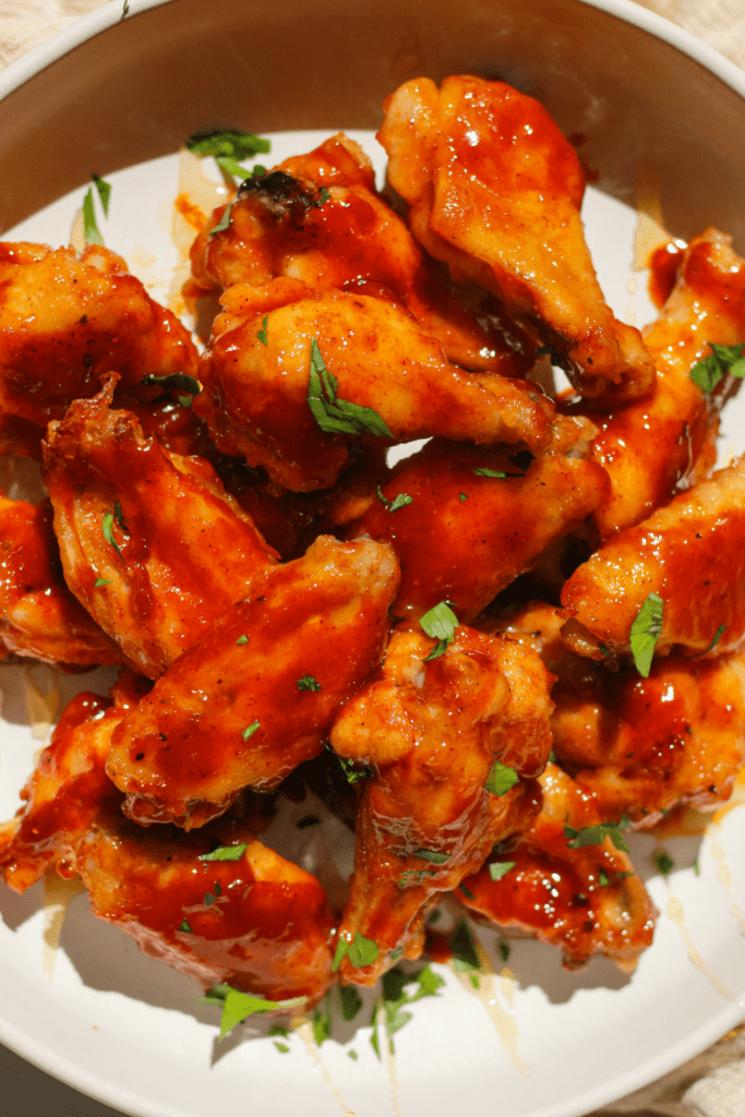 baked hot honey chicken wings