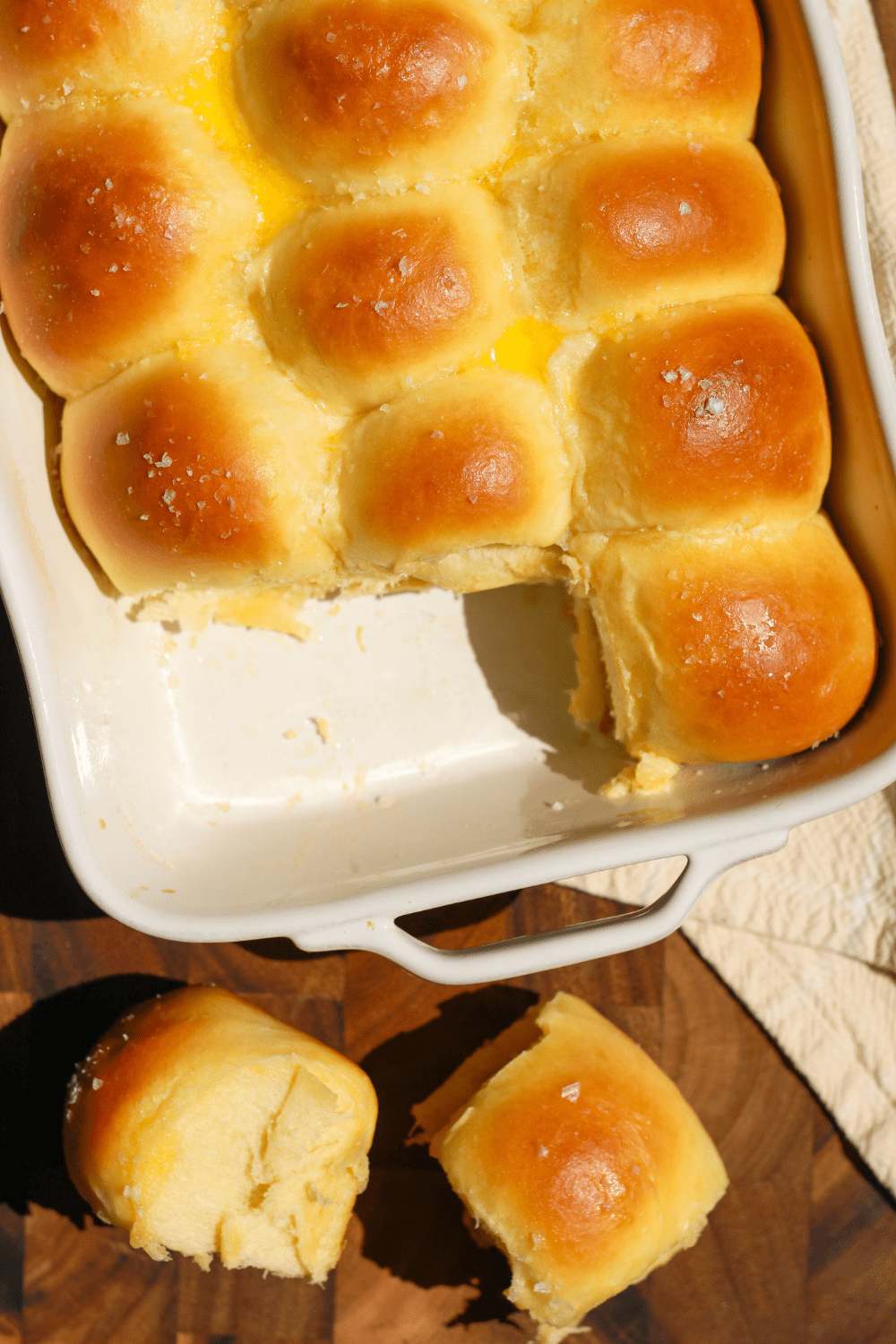 salted butter dinner rolls