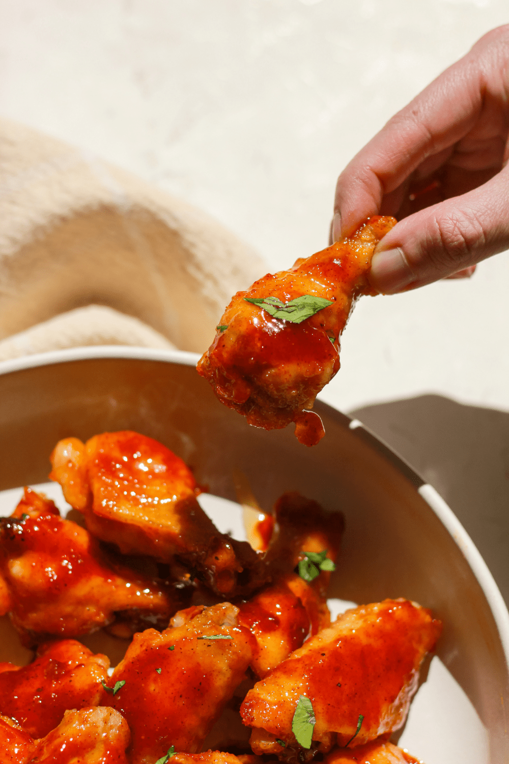 baked hot honey chicken wings