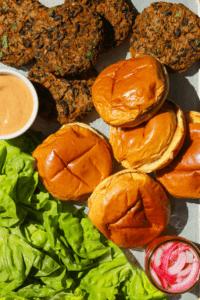 sweet potato black bean burgers