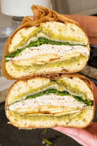apple chicken pesto sandwich