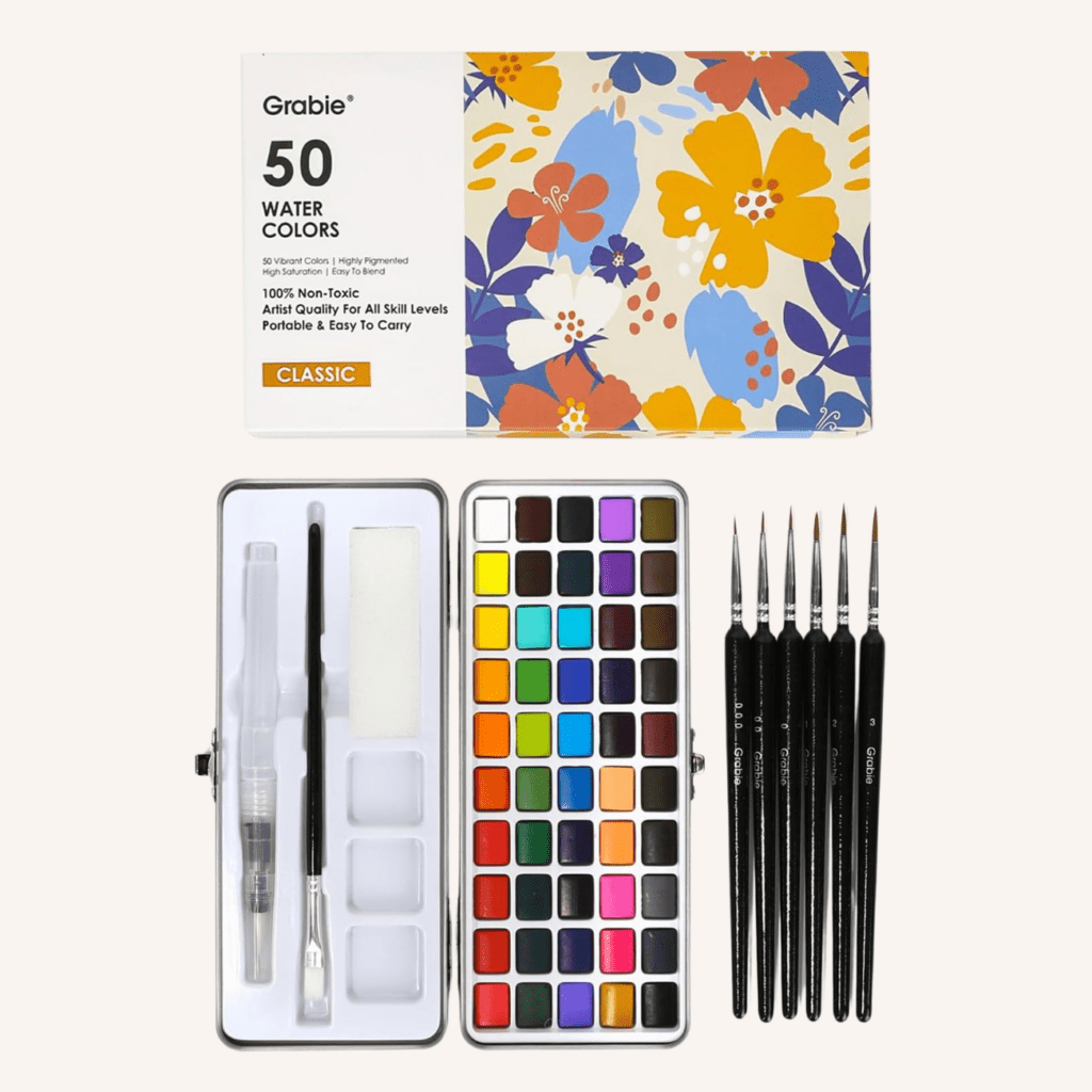 mothers day card ideas, watercolors