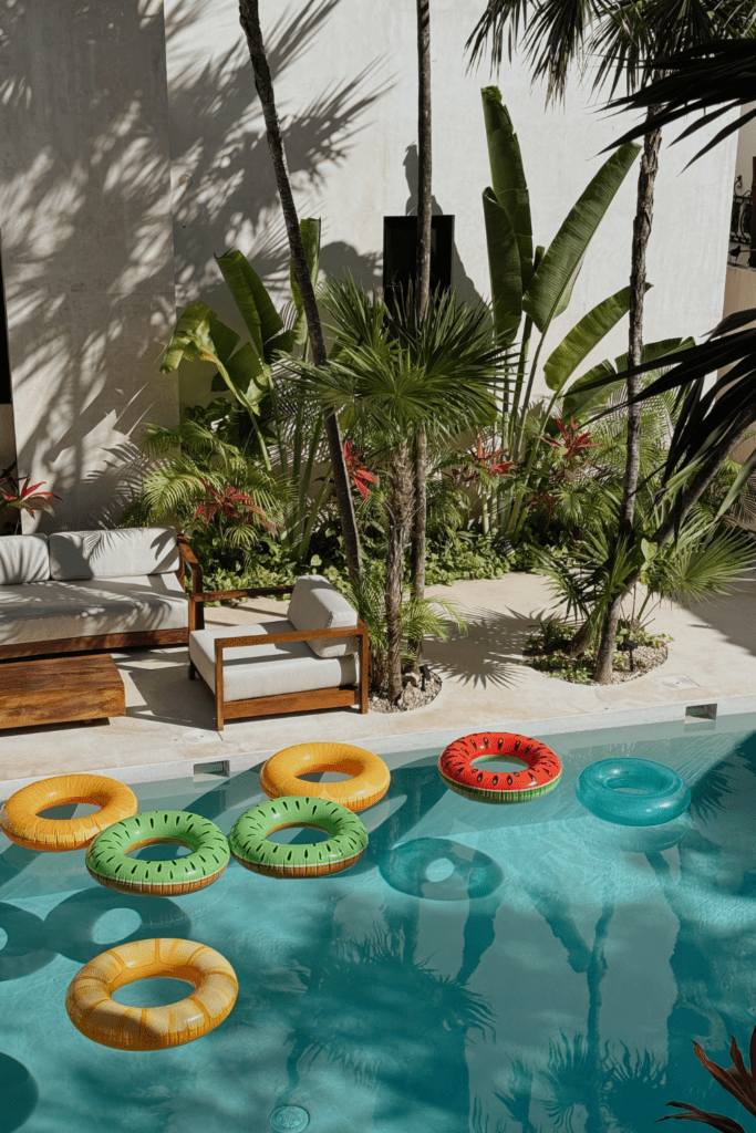 adult pool party ideas, summer party ideas