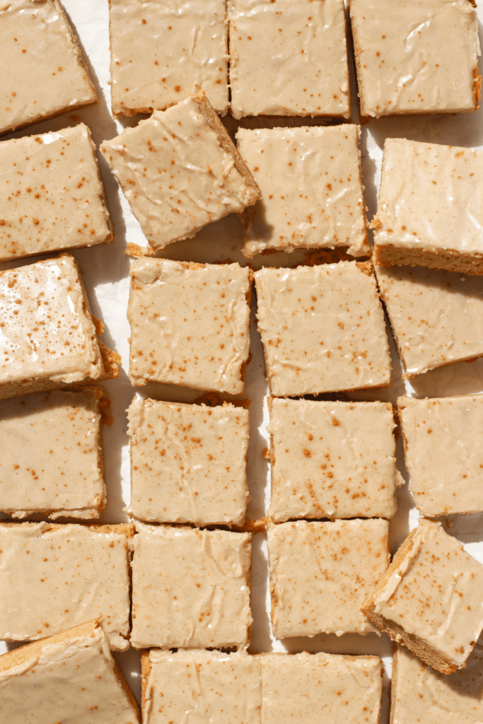Chai Blondie Bars with Spiced Glaze
