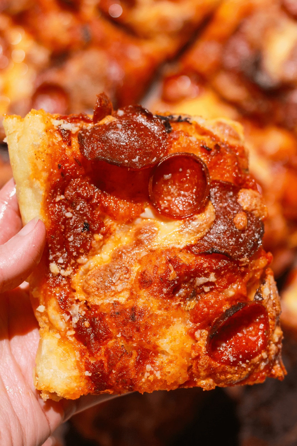 Sicilian-Style Pepperoni Pizza